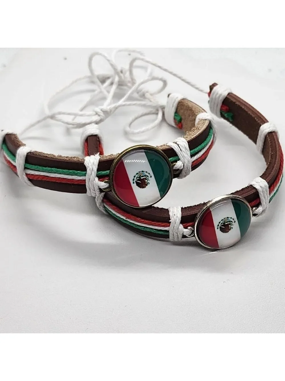 Brand New Mexican Flag Adjustable Bracelet
